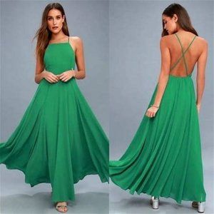 Green Formal Maxi Dress
